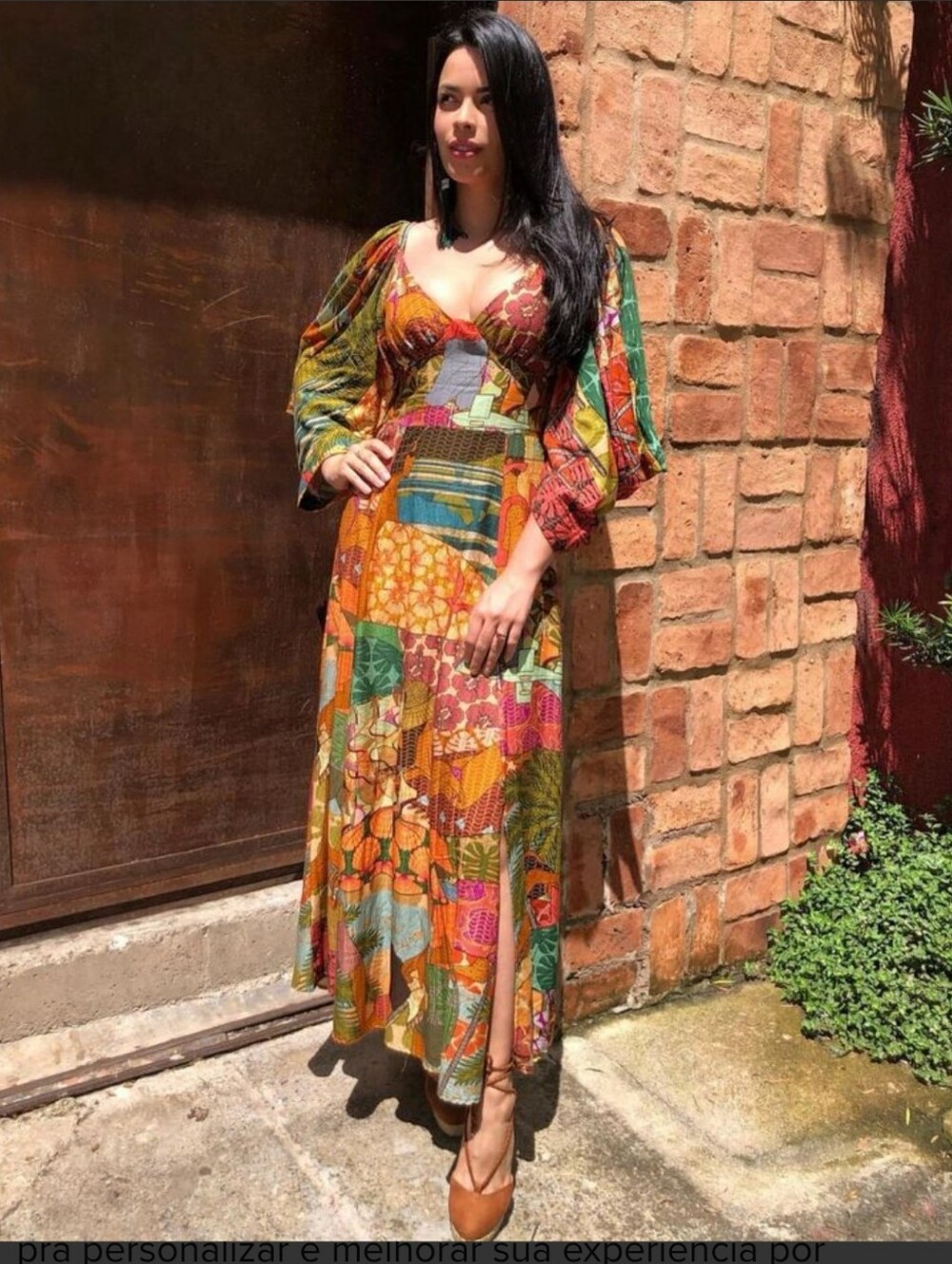 NWT Farm Rio Prainha Tropical Botanical Maxi Dress Size P Small New - Picture 2 of 10